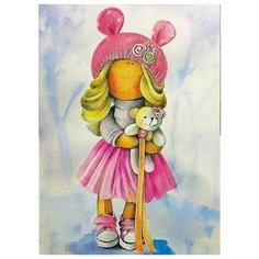 Алмазная мозаика Кукла Лера (На подрамнике), картина стразами Цветной 30x40 см.