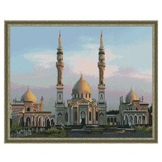 Алмазная мозаика Татарстан. Белая Мечеть Булгара, картина стразами Molly 40x50 см.