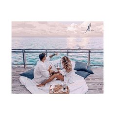 Картина по номерам Ранний завтрак у моря, 40x50 см. PaintBoy