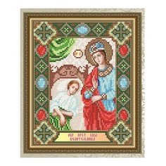 Алмазная мозаика Целительница образ Пресвятой Богородицы, картина стразами АРТ СОЛО 20x24.6 см. Art Solo