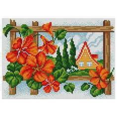 Алмазная мозаика V-98, картина стразами Вышиваем бисером 28.5x20 см.