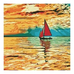 Картина по номерам Лодочка, 30x30 см. Molly