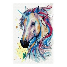 Картина по номерам Сказочный единорог, 20x30 см. Molly