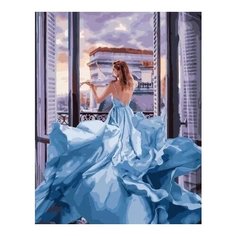 Картина по номерам Девушка и скрипка, 40x50 см. PaintBoy