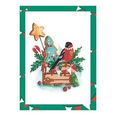 Алмазная мозаика Праздничный набор, картина стразами Фрея 19.5x14 см.