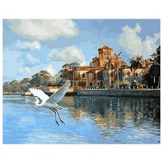 Картина по номерам Лебедь у замка, 40x50 см. PaintBoy