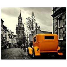 Алмазная мозаика Ретро такси в Лондоне, картина стразами Molly 40x50 см.