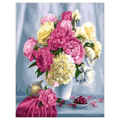 Картина по номерам Пышность пионов, 40x50 см. PaintBoy