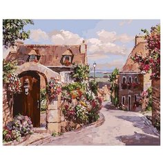 Картина по номерам Франция. Локронан, 50x40 см. Белоснежка