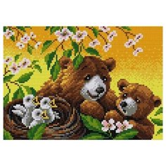 Алмазная мозаика V-106, картина стразами Вышиваем бисером 28x20 см.