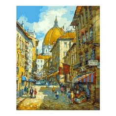 Картина по номерам Прогулка по Флоренции, 50x40 см. Белоснежка