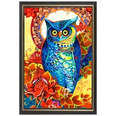 Алмазная мозаика Филин, картина стразами Color KIT 40x50 см.