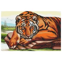 Алмазная мозаика Хозяин тайги, картина стразами Фрея 40x60 см.