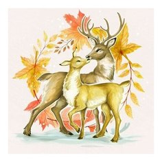 Алмазная мозаика Идиллия, картина стразами Алмазное хобби 30x30 см.