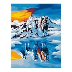 Картина по номерам Снежные кони, 40x50 см. PaintBoy