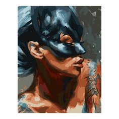 Картина по номерам Женщина-кошка, 40x50 см. PaintBoy