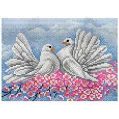 Алмазная мозаика V-82, картина стразами Вышиваем бисером 28x20 см.