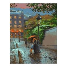 Картина по номерам Встреча под фонарем, 40x50 см. PaintBoy