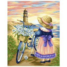 Картина по номерам Прогулка по морскому побережью, 40x50 см. Фрея