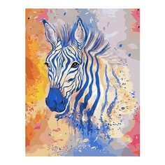 Картина по номерам Портрет зебры, 40x50 см. PaintBoy