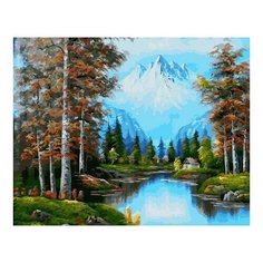 Картина по номерам Река в лесу, 40x50 см. PaintBoy