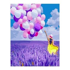 Картина по номерам Легкость на полях лаванды, 40x50 см. PaintBoy