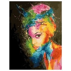 Картина по номерам Всплеск цвета, 40x50 см. PaintBoy