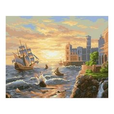 Картина по номерам У моря, 40x50 см. Фрея