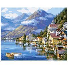 Картина по номерам Лодки у причала, 40x50 см. ВанГогВоМне