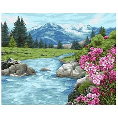 Картина по номерам Горный ручей, 40x50 см. Фрея