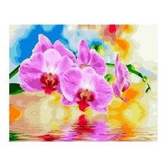 Картина по номерам Орхидеи над водой, 40x50 см. PaintBoy