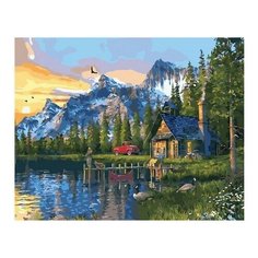 Картина по номерам Выходные в лесном домике , 40x50 см. PaintBoy