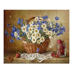 Картина по номерам Бузин. Ромашковое настроение, 40x50 см. Molly