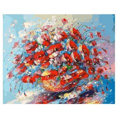 Картина по номерам Цветочная палитра лета, 40x50 см. Белоснежка