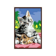 Картина по номерам Котята, 20x30 см. Molly