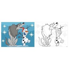 Картина по номерам Волк и Олаф, 20x30 см. Фрея