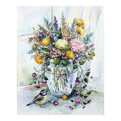 Картина по номерам Букет у окна, 40x50 см. Цветной