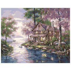 Картина по номерам Дом у залива, 40x50 см. PaintBoy