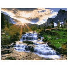 Картина по номерам Горный рассвет, 40x50 см. PaintBoy