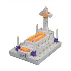 Декорация для аквариума AQUA DELLA "Dia de los muertos grave 2", серый, 13.7x9.8x12.5см (Бельгия)