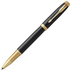 PARKER ручка-роллер IM Metal Premium T323, черный цвет чернил