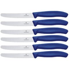 VICTORINOX Набор столовых ножей Swiss classic 6 шт. синий