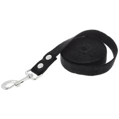 Поводок для собак КАСКАД Classic черный 3 м 25 мм