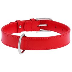 Ошейник collar glamour 32013 без украшений красный 9 мм*19-25 см, (2 шт)