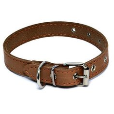 Ошейник кожаный щенячий ширина 35мм обхват шеи 36-64 см (2 шт) Каскад