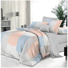 Постельное белье поплин каспер 2 сп. с простыней на резинке 160/200 см. Iv Selena