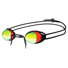 Очки для плавания arena Swedix Mirror 92399, red-yellow-black