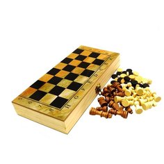 Игровой набор 3 в 1 (Шашки, Шахматы, Нарды)/ДЕРЕВО/30х30см Oubaoloon