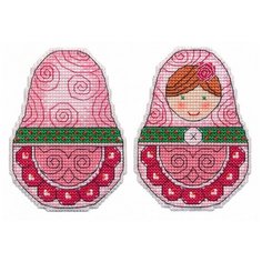 Набор для вышивания «Ёлочная игрушка. Матрешка», 7x9,7 см, Овен