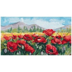 Набор для вышивания «Маки», 16x29 см, Овен